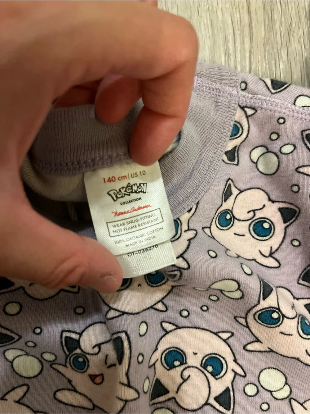 Hanna Andersson Pokémon Jigglypuff long-sleeve pajama top and shorts set 10